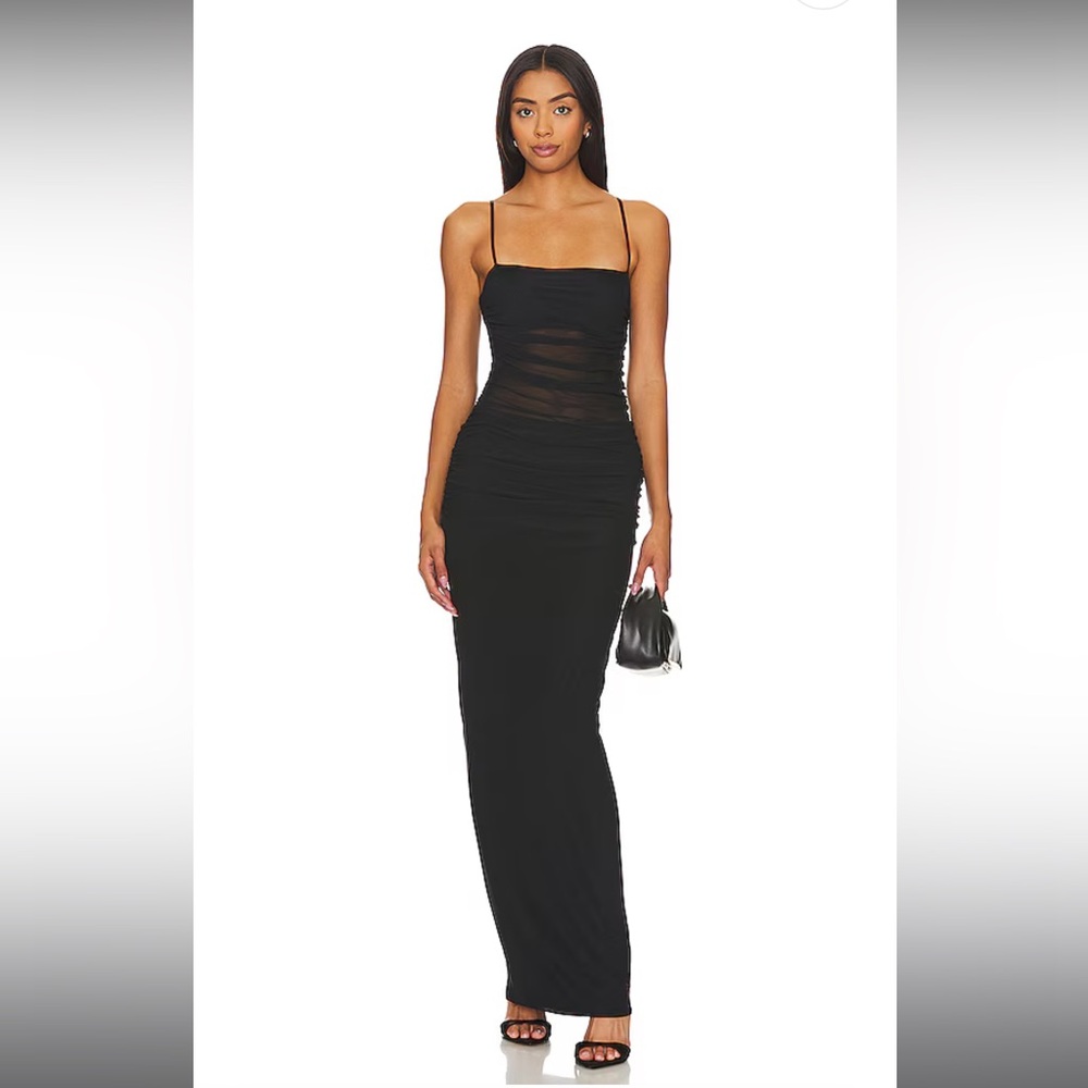 AFRM X Revolve Essentials Jennan Dress in Noir